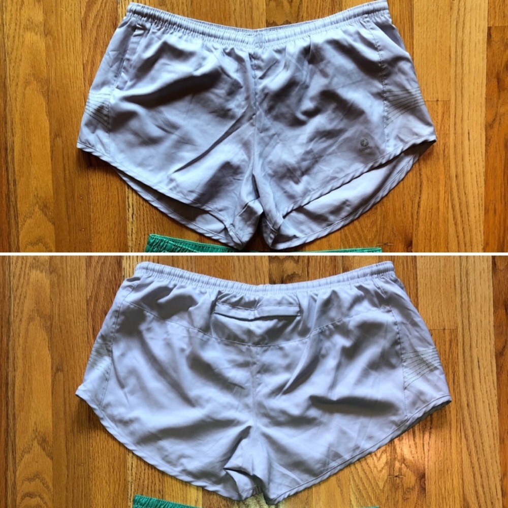 Oiselle distance shorts - light gray - lined